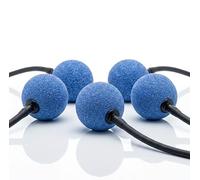 TeKnic® Elite Series 5-Pack Aquarium Air Stones - 50mm Large Ball Bubbler Diffuser for Fish Tanks, Ponds & DWC Hydroponics - Premium Mineral Aerator Fits 0.4cm