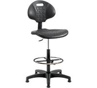 Teknik 03 Draughtsman Chair Plastic Black 620 x 620 x 1,210 mm