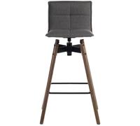 TEKNIK 6977GREY-DK Spin Bar Stool Chair - Grey