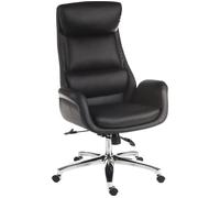 Teknik Ambassador Faux-Leather Reclining Executive Chair - Black