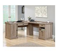TEKNIK Barrister Home Home Office Desk L-Shape Oak Base panel 3 Drawers 1,750 (W) x 568 (D) x 809 (H) mm Laminated Particle Board