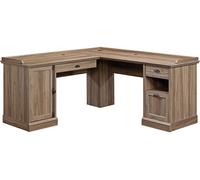 TEKNIK Desk L-Shape Oak 2 Drawers 1,750 x 568 x 809 mm