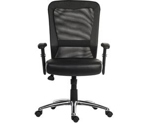 TEKNIK Breeze B580 Mesh & Bonded Leather Tilting Executive Chair - Black
