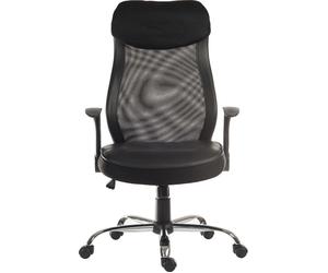 TEKNIK Curve Faux-Leather Tilting Executive Chair - Black