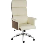 Teknik Elegance High Back Executive Chair Cream With Gas Lift Seat Height And Adjustable Tilt
