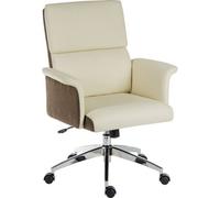 Teknik Elegance Medium Executive Chair Cream With Gas Lift Seat Height And Adjustable Tilt