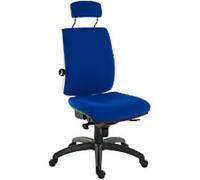 Teknik Ergo Plus Executive Operator Office Chair with Back Support and Headrest - Blue, Blue