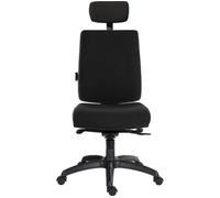 Teknik Ergo Plus Fabric Tilting Operator Chair - Black
