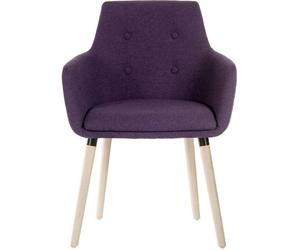 TEKNIK Four-legged Reception Chair - Plum
