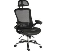 Teknik Office Harmony Mesh Executive Chair, Curved High Back, Black