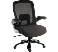 Teknik Office Hercules Heavy Duty Mesh Executive Chair, Supports Users Up to 35 Stone, Black