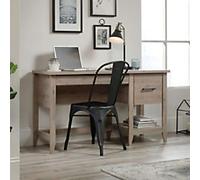 TEKNIK Home Office Desk Oak Wooden Legs 2 Drawers 1,323 (W) x 490 (D) x 737 (H) mm Laminated Particle Board