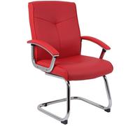 TEKNIK Hoxton Leather Visitor Chair - Red