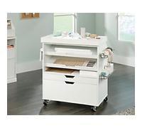 TEKNIK Laminated Particle Board Craft Cart 2 Drawers 946 x 494 x 914 mm White