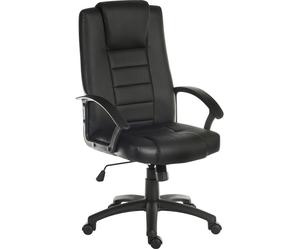 TEKNIK Leader 6987 Bonded Leather Tilting Executive Chair - Black