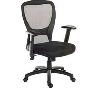 Teknik Office Mistral 2 Mesh Desk Chair Black - Size: 99 x 52.5 x 48.5cm - Wilko