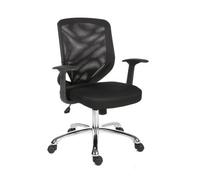 Teknik Nova Mesh-Back Visitor Chair, Black