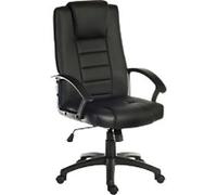 TEKNIK Leader 6987 Bonded Leather Tilting Executive Chair - Black