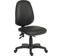 TEKNIK Practica Operator Chair Basic Tilt Optional Armrest Height-Adjustable Seat Black 120 kg 9400-PU 550 mm