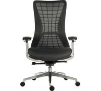 Teknik Quantum Luxury Mesh Executive Chair Black Frame With Automatic Weight Tension Control And Brushed Aluminium Components