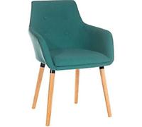 TEKNIK Reception Chair Fabric Fixed Armrest Teal 90 kg 6929JADE/1 590 x 590 x 850 mm