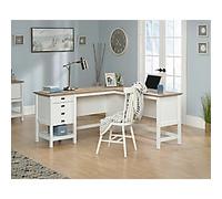 Shaker Style L-Shaped Desk - Soft White