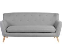TEKNIK Skandi 3-Seater Fabric Sofa - Grey