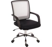Teknik Star Mesh Chair White With Gas Lift Seat Height Adjustment And Tilt Tension