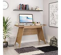 TEKNIK Towson Home Office Desk Oak Base panel 1,200 (W) x 550 (D) x 770 (H) mm Laminated Particle Board