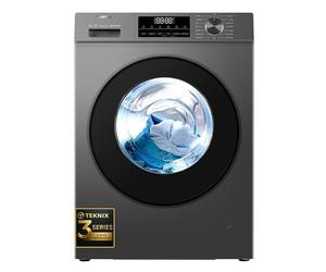 Teknix 3 Series TK3W814XS 8kg Washing Machine - 1400 Spin - 3 Year Parts and Labour Cover - 1 Hour Wash Program - Durable Inverter Motor - Steam Function - Quick Wash - Graphite