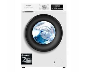 Teknix 7kg Freestanding Washing Machine - Quick 15/30/49 Min Wash Durable Inverter Motor, Slim Depth, Quiet Spin - TK2W714HW