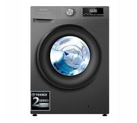 Teknix 8kg Freestanding Washing Machine - Quick 15/30/49 Min Wash, A Energy Rated, Durable Inverter Motor, Slim Depth, Quiet Spin - TK2W814HS
