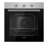 Teknix BITK263GSX 60cm Built-In Gas Oven - Integrated with 63L Capacity - LPG Convertible - Mechnical Minute Minder - Double Glazed - Stainless Steel, W59.5 x H59.5 x D55.0 (cm)