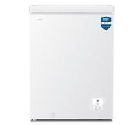Teknix CH142 Freestanding Chest Freezer - 142L Capacity - Suitable for Garages, Outbuildings and Sheds - Refrigeration Mode - Temperature Control - 4 Star Freezer Rating - White