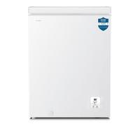 Teknix CH142 Freestanding Chest Freezer - 142L Capacity - Suitable for Garages, Outbuildings and Sheds - Refrigeration Mode - Temperature Control - 4 Star Freezer Rating - White