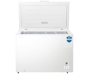 Teknix CH297 Freestanding Chest Freezer - 297L Capacity - Suitable for Garages, Outbuildings and Sheds - Refrigeration Mode - Temperature Control - 4 Star Freezer Rating - White