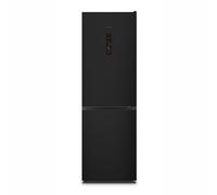 Teknix FFH1865BIX 60cm Freestanding 50/50 Fridge Freezer - 304 Litre Capacity - Frost Free - Black - D Rated, H186.0 x W59.5 x D59.0 (cm)
