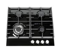 Teknix SCGH61B - Black 4 Zone Gas Hob