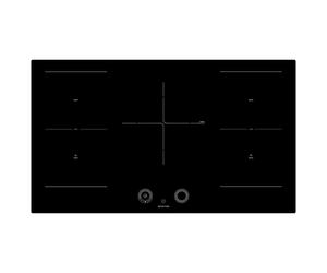 Teknix SCIH90SW - Black 6 Zone Induction Hob