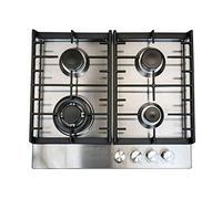 Teknix Signature Collection SCGH61X 60cm Gas Hob with 3.8Kw Wok Burner - Stainless Steel