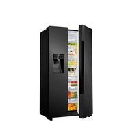 Teknix THSBS1791INBIX - Black American Fridge Freezer - Non-plumbed - E energy
