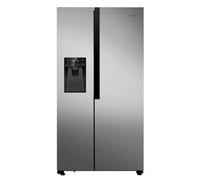 Teknix THSBS1791INX American Side by Side Door Fridge Freezer - 562L Capacity - Frost Free - Non-Plumbed Water Dispenser - Stainless Steel, H178.7 x W91.0 x D69.0 (cm)