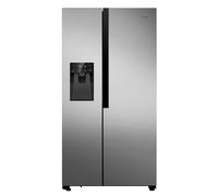 Teknix THSBS1791INX American Side by Side Door Fridge Freezer - 562L Capacity - Frost Free - Non-Plumbed Water Dispenser - Stainless Steel, H178.7 x W91.0 x D69.0 (cm)
