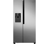 Teknix Thsbs1791Plux Stainless Steel 2 Door Side By Side Fridge Freezer - E Rated Plumbed Ice+Water