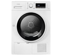 Teknix TK2CLED8W 8kg Condenser Tumble Dryer - Freestanding - Top Water Tank - LED Display - 16 Programs - Quick Dry - Reverse Drum - Anticrease Technology, H84.5 x W59.5 x D61.5 (cm)