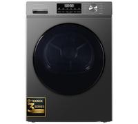 Teknix TK3HP10XS 60cm Freestanding 10kg Heatpump Front Load Tumble Dryer - Quick Dry Function - 3 Year Cover - AI Sensor Dry - Allergy Care - Drying Rack - Titanium