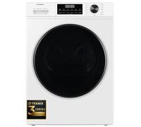 Teknix TK3HP10XW 60cm Freestanding 10kg Heatpump Front Load Tumble Dryer - Quick Dry Function - 3 Year Cover - AI Sensor Dry - Allergy Care - Drying Rack - White