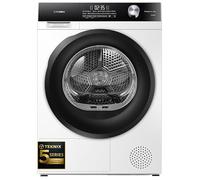 Teknix TK5HP9HW 5 Series 60cm Freestanding 9kg Heatpump Front Load Tumble Dryer - 5 Year Cover - Quick Dry - AI Sensor Dry - Drying Rack - White - A++ Rated