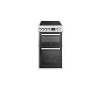 Teknix TKED54W - White Ceramic Cooker - Double Oven - 50cm - A Rated