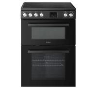Teknix TKED64INDB 60cm Induction Double Oven Electric Cooker - Black